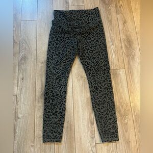 Black and Gray Leopard Print Leggings from Athleta
